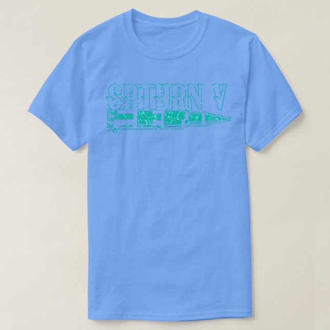 Saturn V Rocket 3 T Shirt (Design framsida)