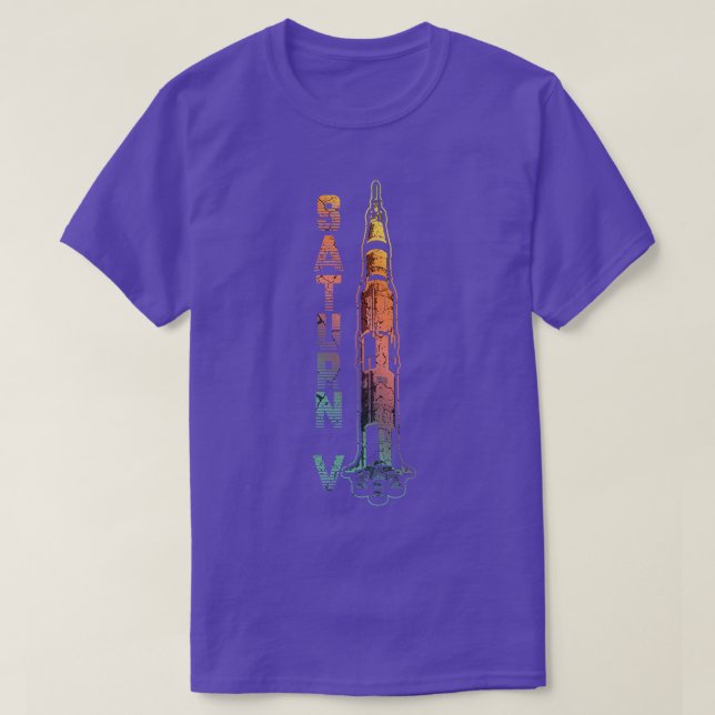 Saturn V Rocket T Shirt (Design framsida)