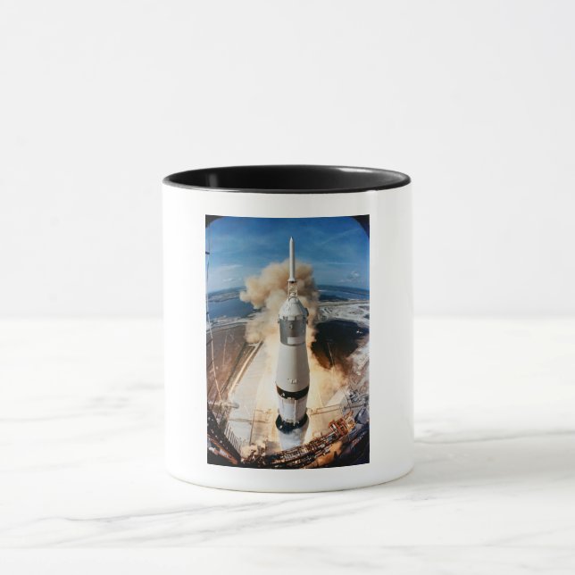 Saturn V Rocket-uppskjutning 1969 Apollo-rymdfarko Mugg (Center)