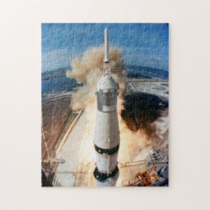 Saturn V Rocket-uppskjutning 1969 Apollo-rymdfarko Pussel