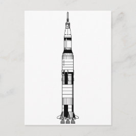 Saturn V Rocket Vykort