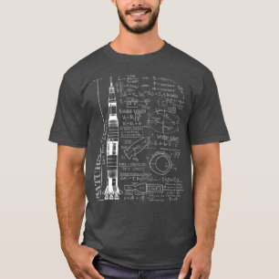Saturn V Saturnus 5 Rocket Science Equations T Shirt