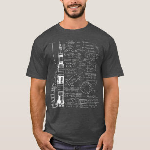 Saturn V Saturnus 5 Rocket Science Equations T Shirt