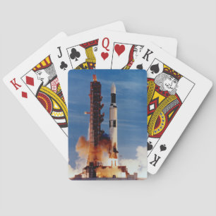 Saturn V startar Skylab Space Station Kortlek