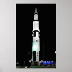 Saturn V-uppskjutning Fordon Poster