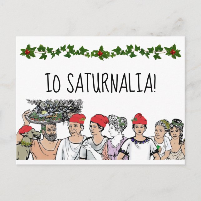 Saturnalia Helgdag vykort (Framsida)