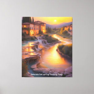 Saturnia Hett Vår Toscana Italien Paeing Canvastryck