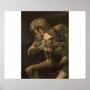 Saturno som äter sin son francisco de goya poster