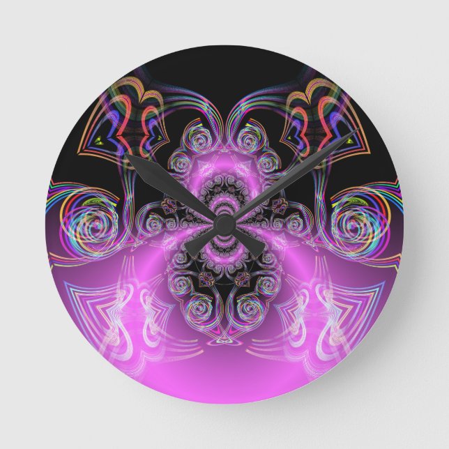 Saturns Hearts Rund Klocka (Framsida)