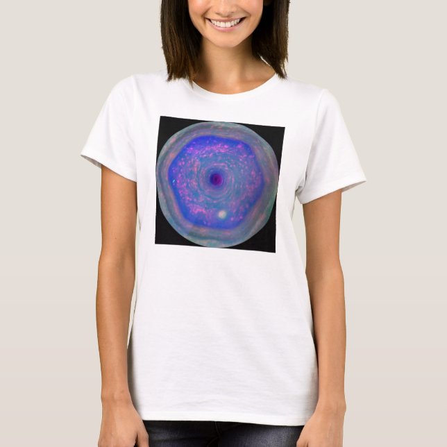 Saturns Hexagon Storm T-shirt (Framsida)