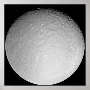 Saturns isigmåne Rhea Poster