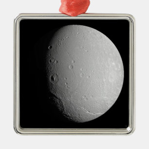 Saturns måne Dione 2 Julgransprydnad Metall