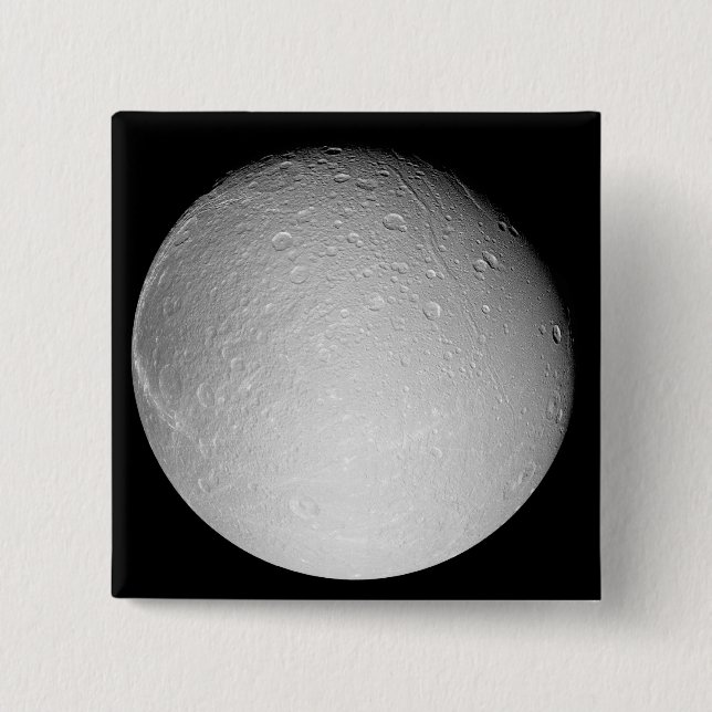 Saturns måne Dione Knapp (Framsida)
