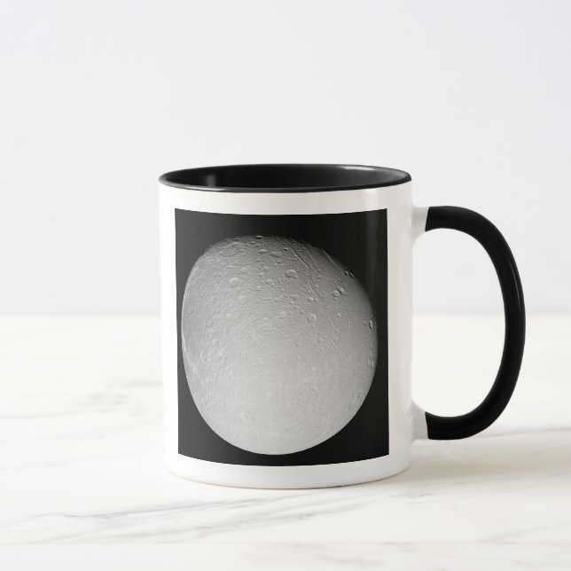 Saturns måne Dione Mugg (Höger)