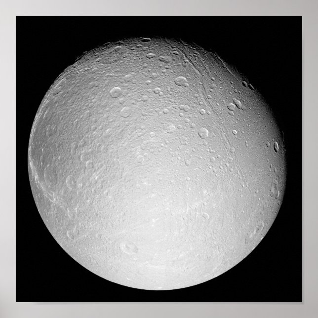 Saturns måne Dione Poster (Framsidan)
