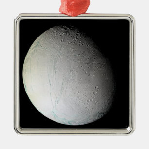 Saturns måne Enceladus 3 Julgransprydnad Metall