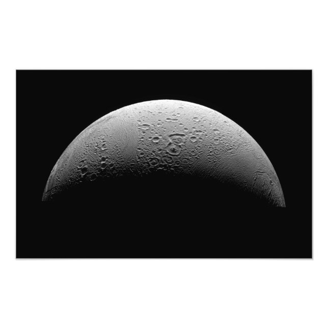Saturns måne Enceladus Fototryck (Framsidan)
