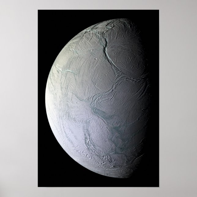 Saturns måne Enceladus Poster (Framsidan)