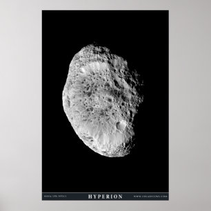 Saturns Måne Hyperion Poster