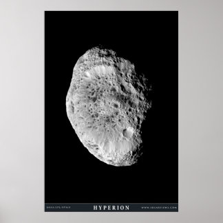 Saturns Måne Hyperion Poster