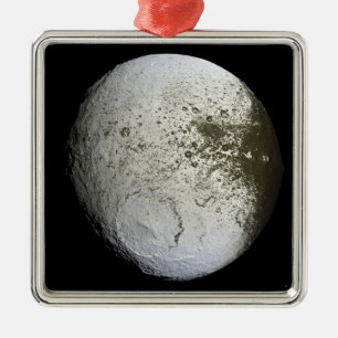 Saturns måne Iapetus 2 Julgransprydnad Metall