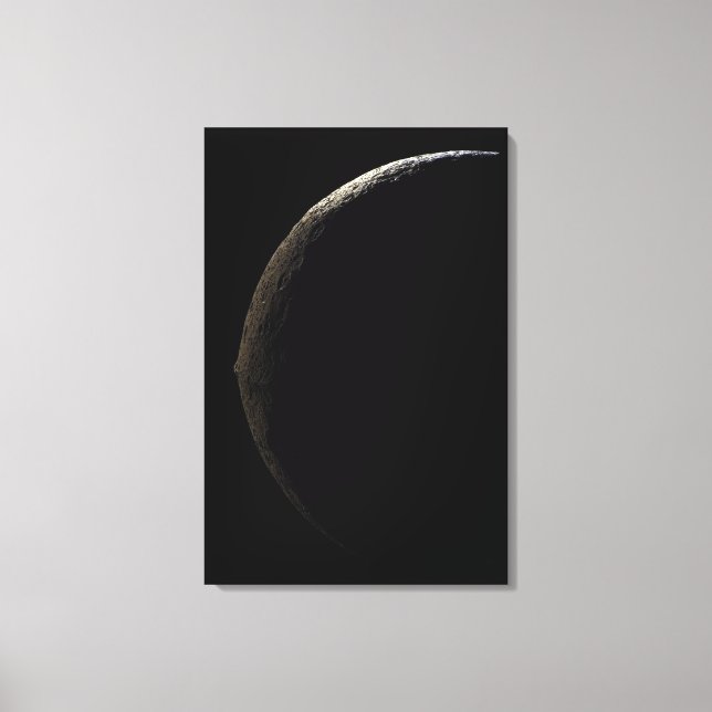 Saturns måne Iapetus Canvastryck (Framsida)