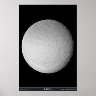 Saturns måne Rhea Poster