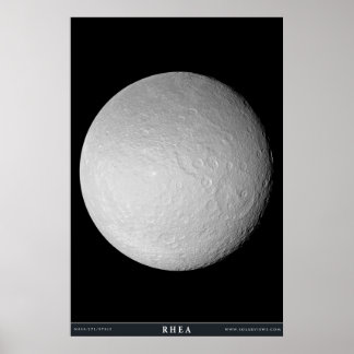 Saturns Måne Rhea Poster