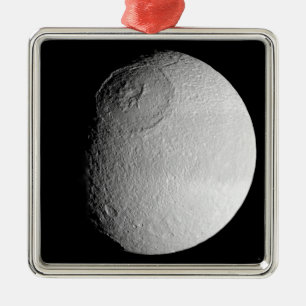Saturns måne Tethys 2 Julgransprydnad Metall