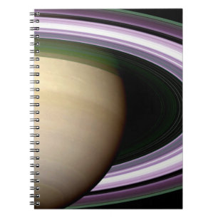 Saturns Ringar Anteckningsbok Med Spiral