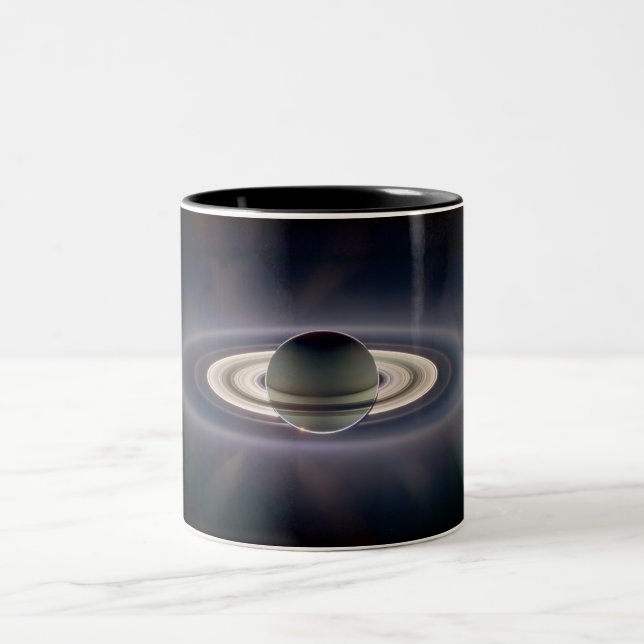 Saturns skuggar muggen Två-Tonad mugg (Center)