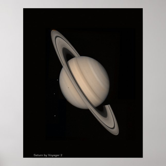 Saturnus by Voyager 2 Poster (Framsidan)