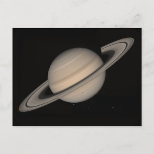 Saturnus by Voyager 2 Vykort