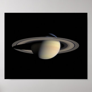 Saturnus — Cassini-omloppsbanemosaik, 2004 Poster
