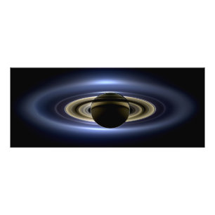 Saturnus förmörkade solen från Cassini Orbiter Fototryck