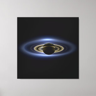 Saturnus förmörkade solen från Cassini-orbiteren Canvastryck
