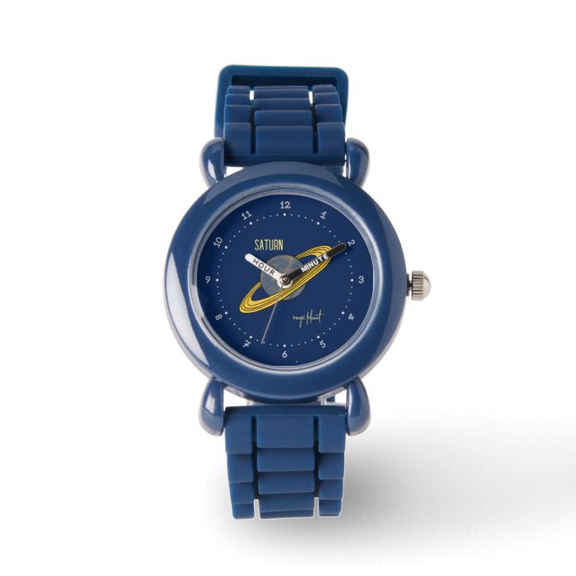 Saturnus planet  armbandsur (Framsida)
