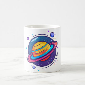 Saturnus planet kaffemugge – Kosmisk design för ry Kaffemugg