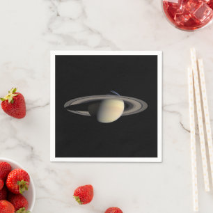 Saturnus solbelysta gasjätteplanet av Cassini Pappersservett