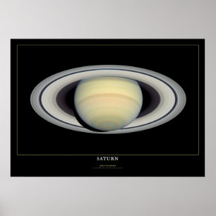 Saturnus Space Science Astronomy Poster