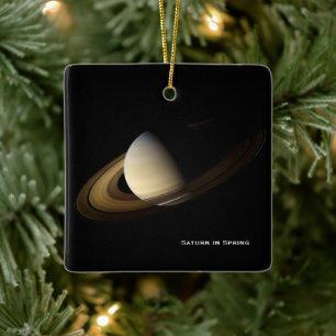 Saturnus vid Vår Equinox, Cassini-julen Julgransprydnad Keramik