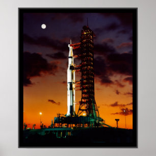 SaturnV raketaffisch Poster