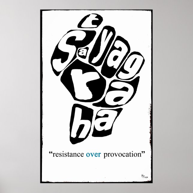 SATYAGRAHA POSTER (Framsidan)