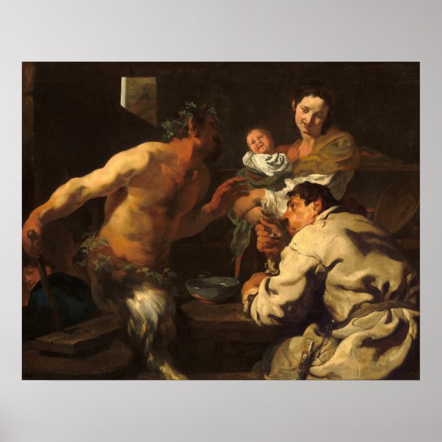 Satyr - Johann Liss German Fine Art Poster (Framsidan)