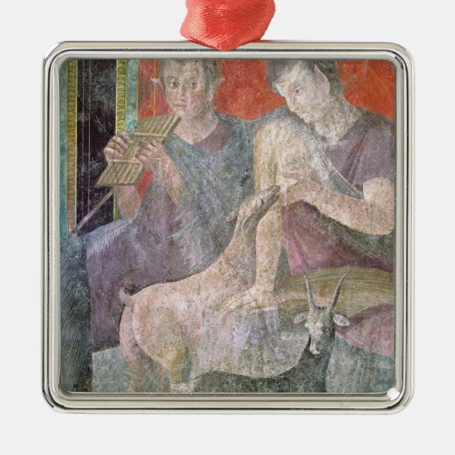 Satyr och Nymph Julgransprydnad Metall (Framsidan)