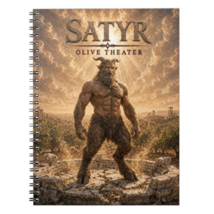 Satyr Oliveteater Mörk Cinema Anteckningsbok