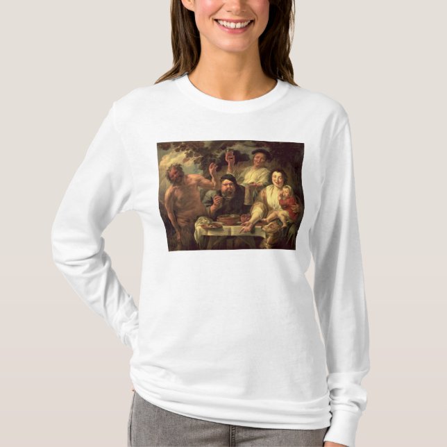 Satyren och bönderna t-shirt (Framsida)