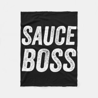 Sauce Boss Chef Bbq Cook Food Humorousa  Fleecefilt