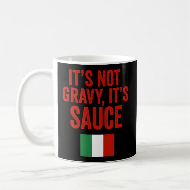 Sauce Not Gravy New York Italienska Kaffemugg (Vänster)
