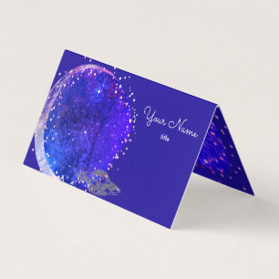 Saucer artistisk galaxi visitkort